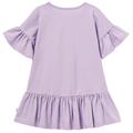 Sukienka letnia z mankietami, fioletowa