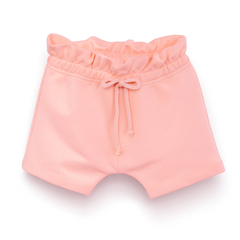 Bawełniane spodenki niemowlęce, brzoskwiniowe