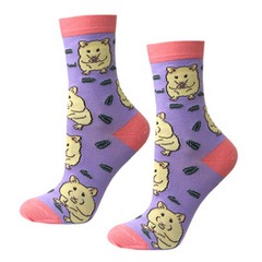 Skarpetki dziecięce fioletowe w chomiki