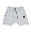 Krótkie spodenki chłopięce szary melanż