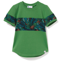 T-shirt zielony Monstery i ananasy