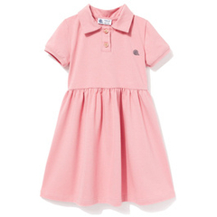 Bawełniana sukienka Polo brudny róż