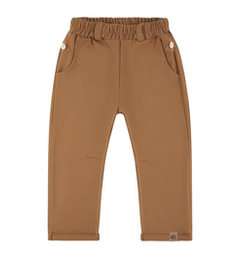 Spodnie chłopięce proste brązowe