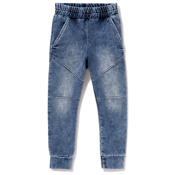 Spodnie chłopięce z przeszyciami, Jeans blue