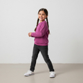 Bluza dresowa Basic purpurowa