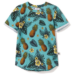 T-shirt bawełniany Ananasy