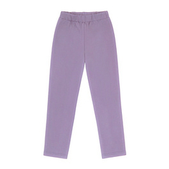 Bawełniane legginsy fioletowe z kokardkami