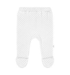 Półśpioch bawełniany biały w kółeczka