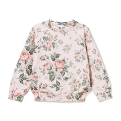 Bluza bawełniana dla mamy Róże na beżu