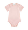 Body z krótkim rękawem bambus, różowe