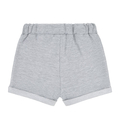 Krótkie spodenki dziewczęce, szary melanż