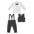 Elegancki zestaw niemowlęcy Xavier grafitowy