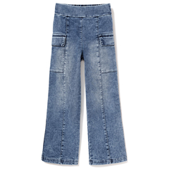 Spodnie dziewczęce z kieszeniami, Jeans blue