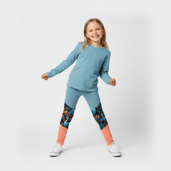 Legginsy dziewczęce Pawie oczka