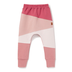 Spodnie patchbaggy różowe