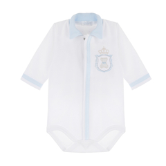 Body niemowlęce Don biały z niebieskim