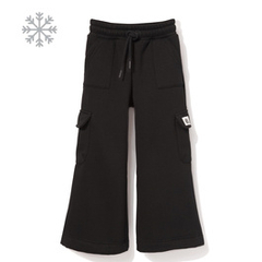 Ocieplane bojówki dziewczęce czarne