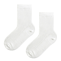 Skarpetki dziecięce z bawełny organicznej, prążek ecru