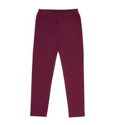 Bawełniane legginsy bordowe