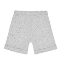 Bawełniane szorty chłopięce szare w kropki