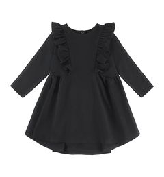 Sukienka dziewczęca czarna ze skrzydełkami