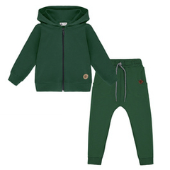 Dres z bluzą Hoodie i spodniami Circle, zielony