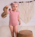 Body różowe krótki rękaw