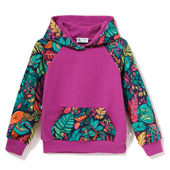 Bluza dresowa z kapturem Tropikalne liście