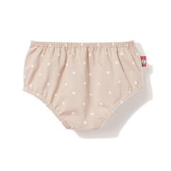 Bloomersy niemowlęce beżowe w kropki