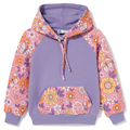 Bluza dresowa z kapturem Kolorowe kwiaty