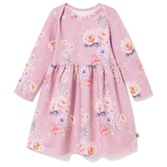 Sukienka bawełniana z zakładką Pink roses