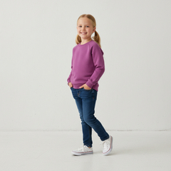 Bluza dresowa Basic purpurowa