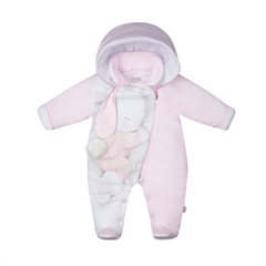 Pajac ocieplany Pupilek, różowy