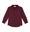 Koszula chłopięca bawełniana bordowa