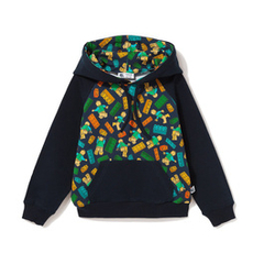 Bluza dresowa z kapturem Klocki