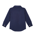 Koszula chłopięca bawełniana granatowa