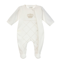 Pajac bawełniany Henry, ecru