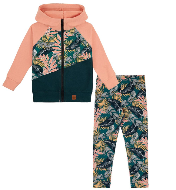 Dres koralowy Jungle z legginsami