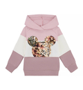 Bluza 3 kolory Mouse różowo-biała