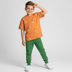 Pomarańczowy t-shirt dziecięcy Fruits