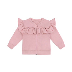 Bomberka z falbanką, pudrowy róż