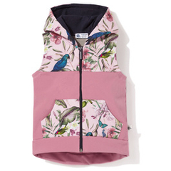 Kamizelka softshell Hibiskusy i papugi