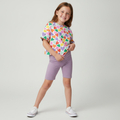 T-shirt oversize dla dziewczynki Kolorowe serca