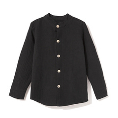 Koszula muślinowa chłopięca czarna