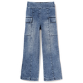 Spodnie dziewczęce z kieszeniami, Jeans blue