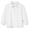 Koszulka polo biała z długim rękawem