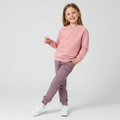 Bluza dresowa Basic brudny róż 