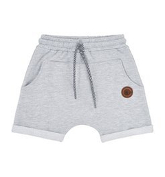Krótkie spodenki chłopięce szary melanż