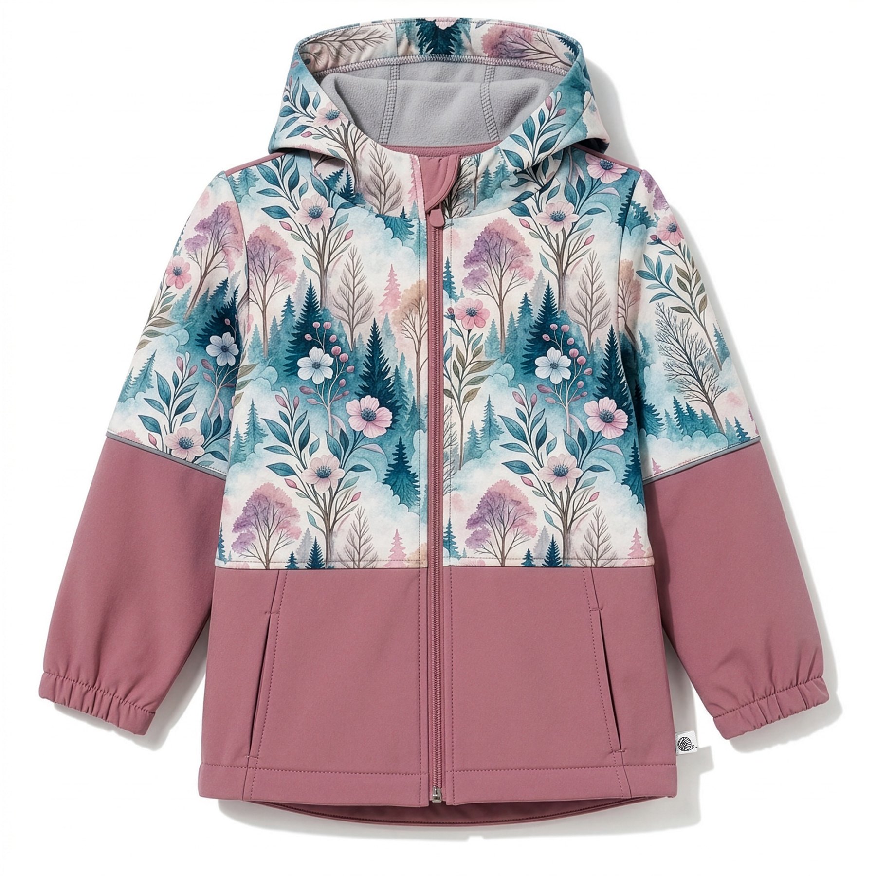Różowa kurtka dziewczęca softshell Zaczarowany Las