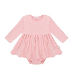 Body z sukienką różowe